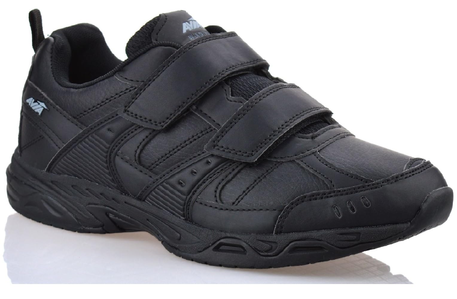 sole londonMens Non Slip Memory Foam Wide FIT Walking Running Sports Strap Trainers Shoes