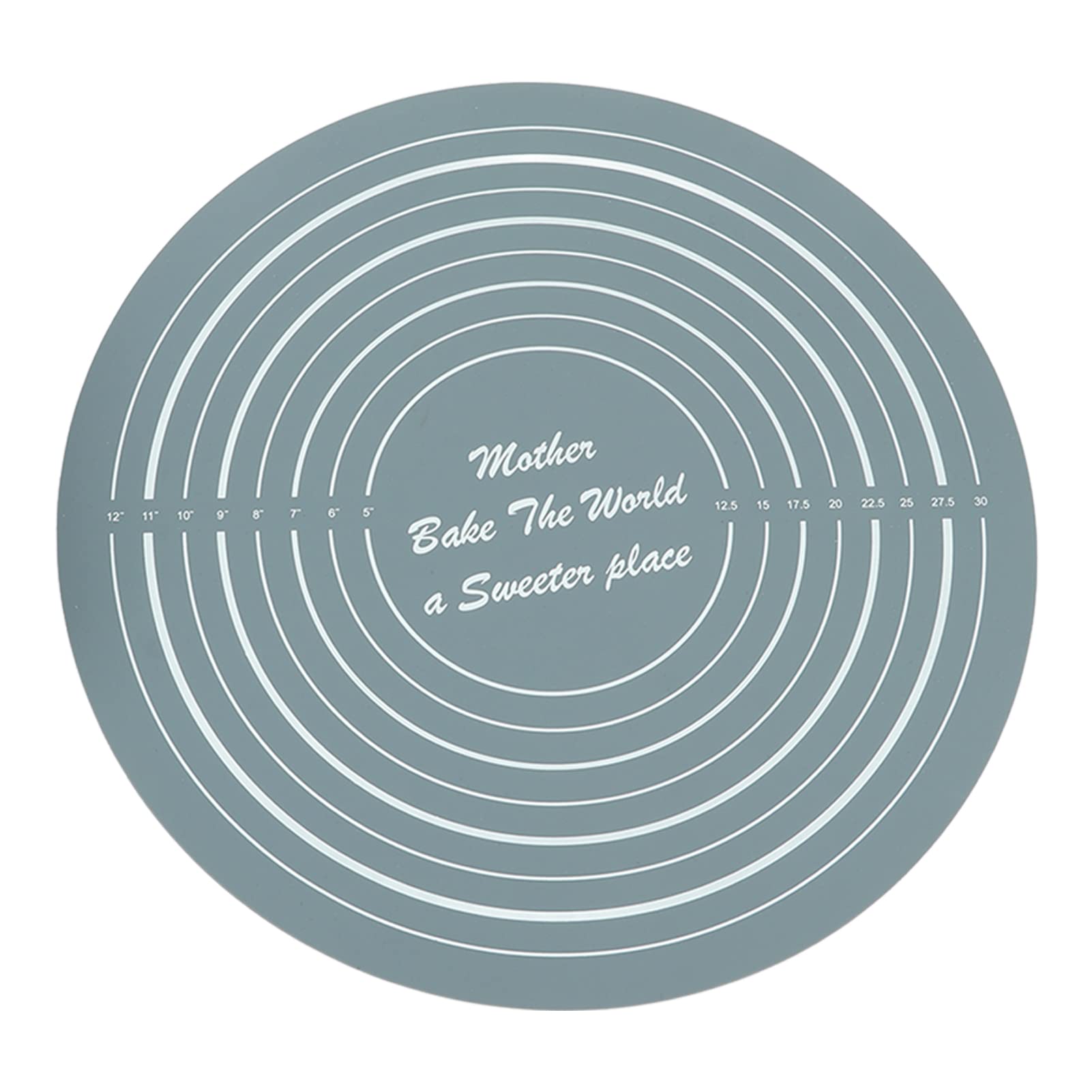 Yctze Set di Mattarello in Silicone con Tappetino per Impastare (GREY)