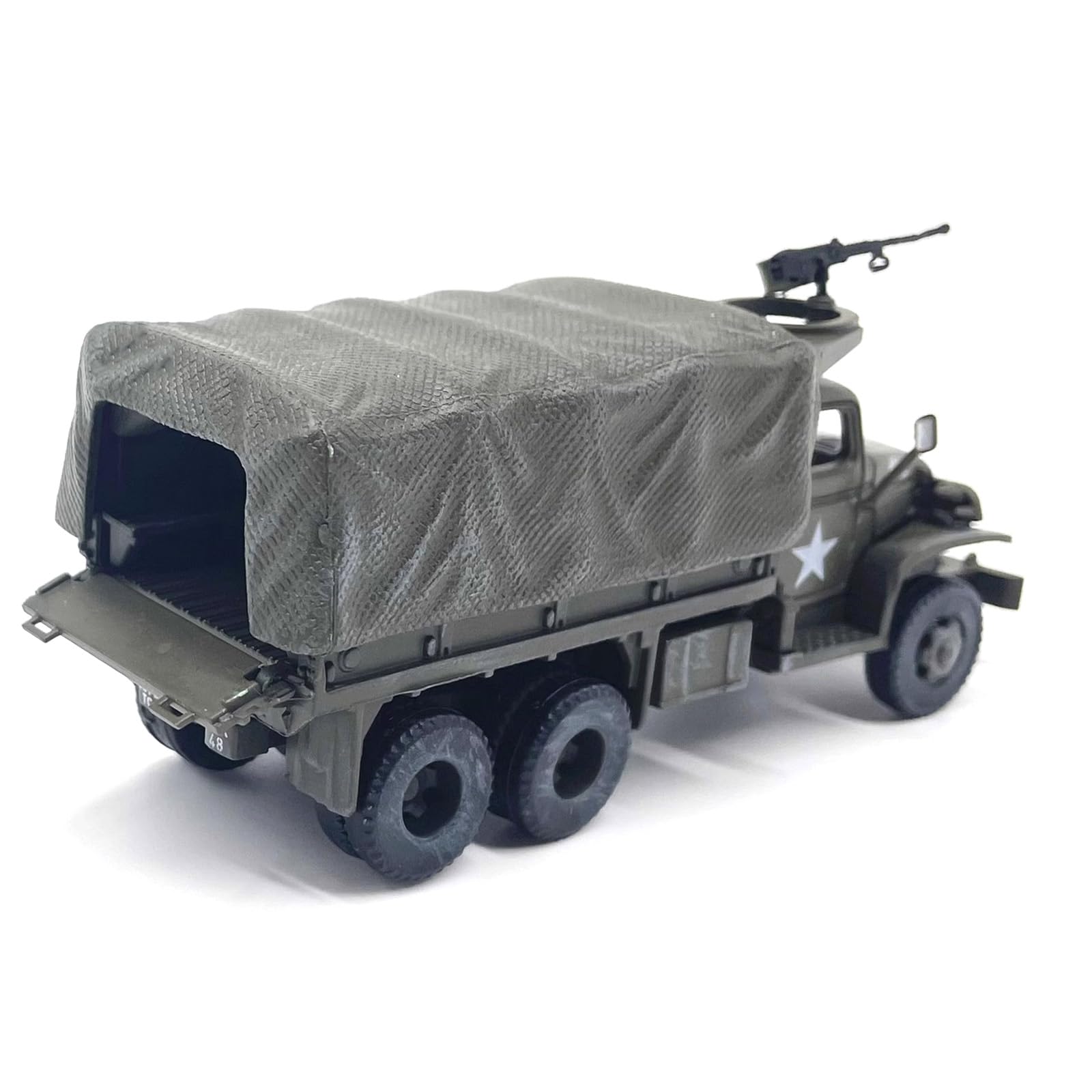 1/72 Scale Alloy WWII US Army GMC CCKW 353 Truck Model Fighter Military Model Diecast Tank Model for Collection