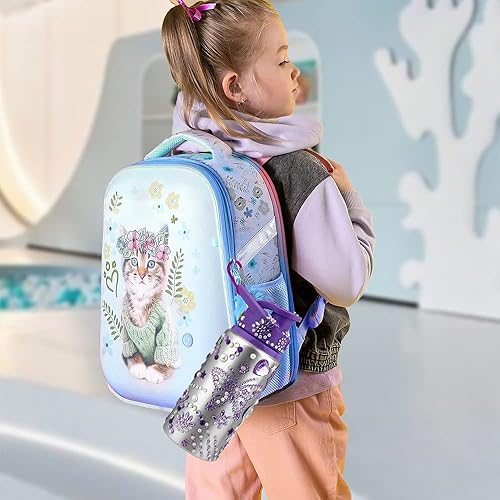 Miniatura 5 de Regalos para niñas, decora tus propias botellas de agua con calcomanías de arte de gemas, personaliza regalos de cumpleaños para niñas, kit de