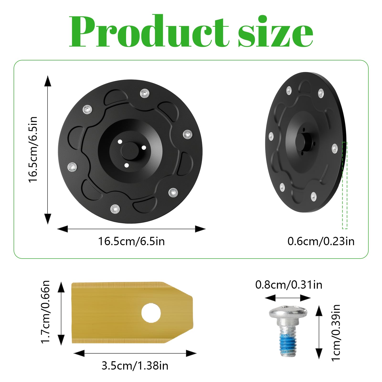 Disco Lama + 30 Lame + 30 Viti, Disco di Lama per Robot Rasaerba Compatibile con Segway Navimow i105E, i108E, i110E, i205 AWD, i208 AWD, Disco di Lama Rotante In Plastica Rinforzata Con Fibra Di Vetro