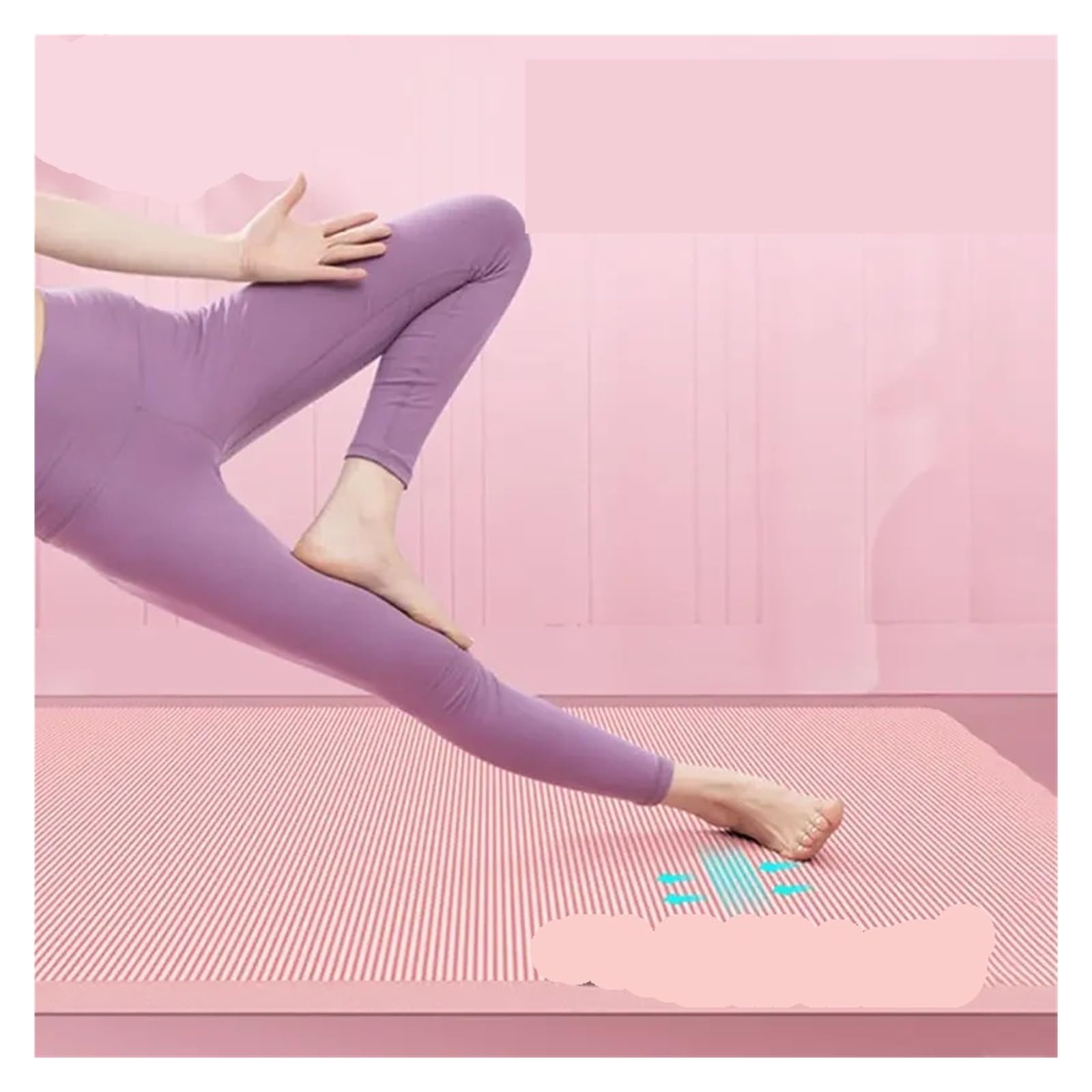 Tappetini Yoga 10mm 15mm 20mm di Spessore Tappetino Yoga Coperta Antiscivolo Palestra di casa Sport Salute Perdere Peso tappetini Fitness Pad for Esercizi for Le Donne(Pink,185 61 20mm)