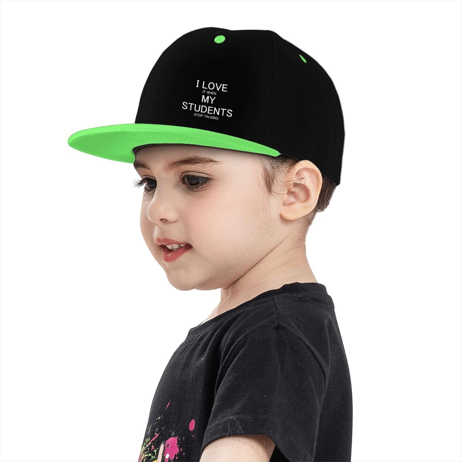 I Love It When My Students Stop Talking Kids Trucker Hat Fashion Outdoor Sports Baseball Caps for Boys Girls