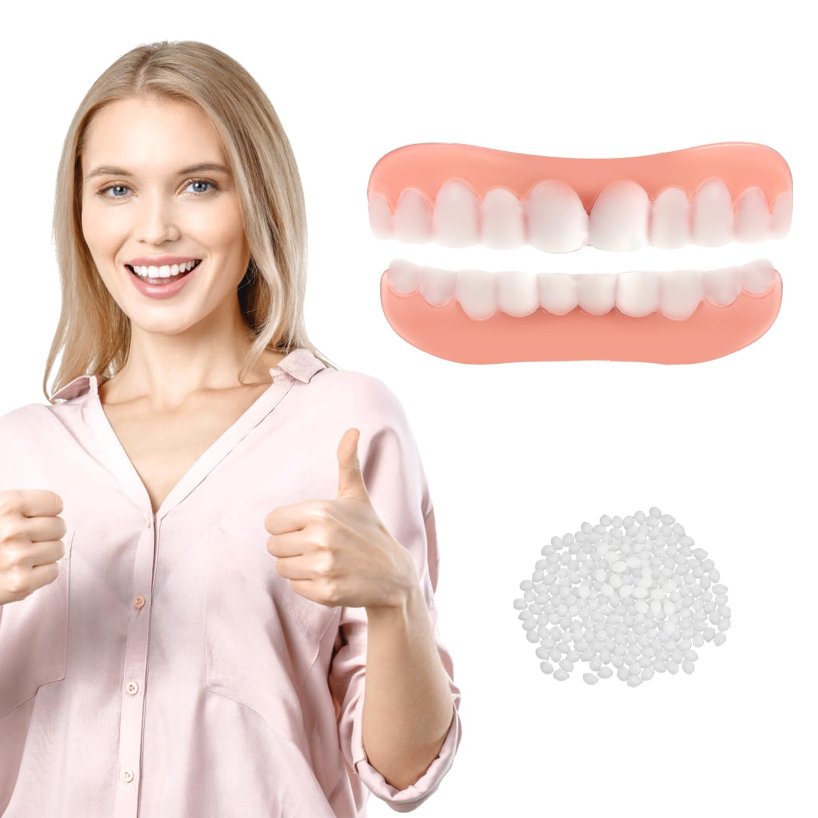 Kosmetische Veneers Zhne 2 Paare Zahnersatz Selber Machen Oben Und Unten, Knstliche  Zhne Zum Aufstecken Aufhellung Fr Mnner & Frauen, Zahndefekte Abdecken  Und Sofort Perfektes Lcheln : Amazon.de: Drogerie & Krperpflege