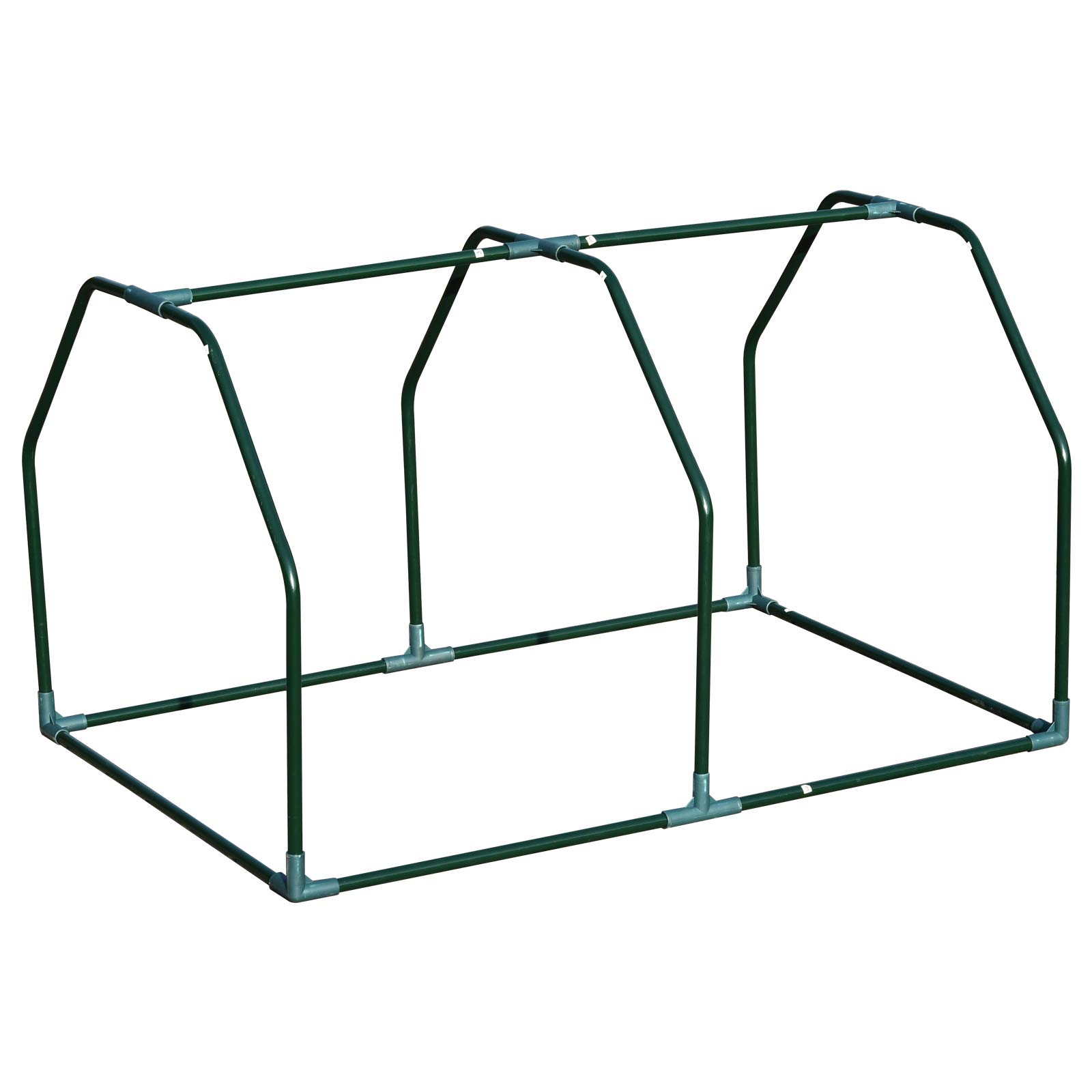 Outsunny Mini Serra da Giardino e Balcone in Plastica PE e Acciaio con Chiusura a Zip, 99x71x60 cm, Bianco Trasparente
