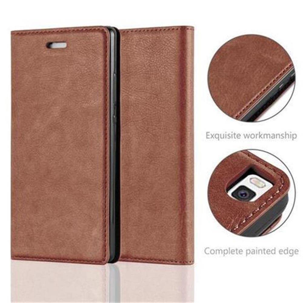 Cadorabo Custodia Libro compatibile con Huawei P8 LITE 2017 in ROSA FIORE - in Design di Fiore con Chiusura Magnetica, Funzione Stand e 3 Vani di Carte - Cover Case Wallet Book