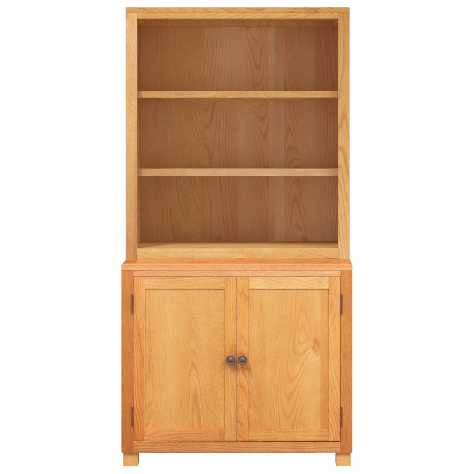 Aufbewahrungsmöbel-Set mit Türen 2 Stück Braun 80 x 50 x 160 cm aus massivem Eichenholz mit viel Stauraum für Wohnzimmer, Schlafzimmer oder Flur, stabiles Design, einfache Pflege