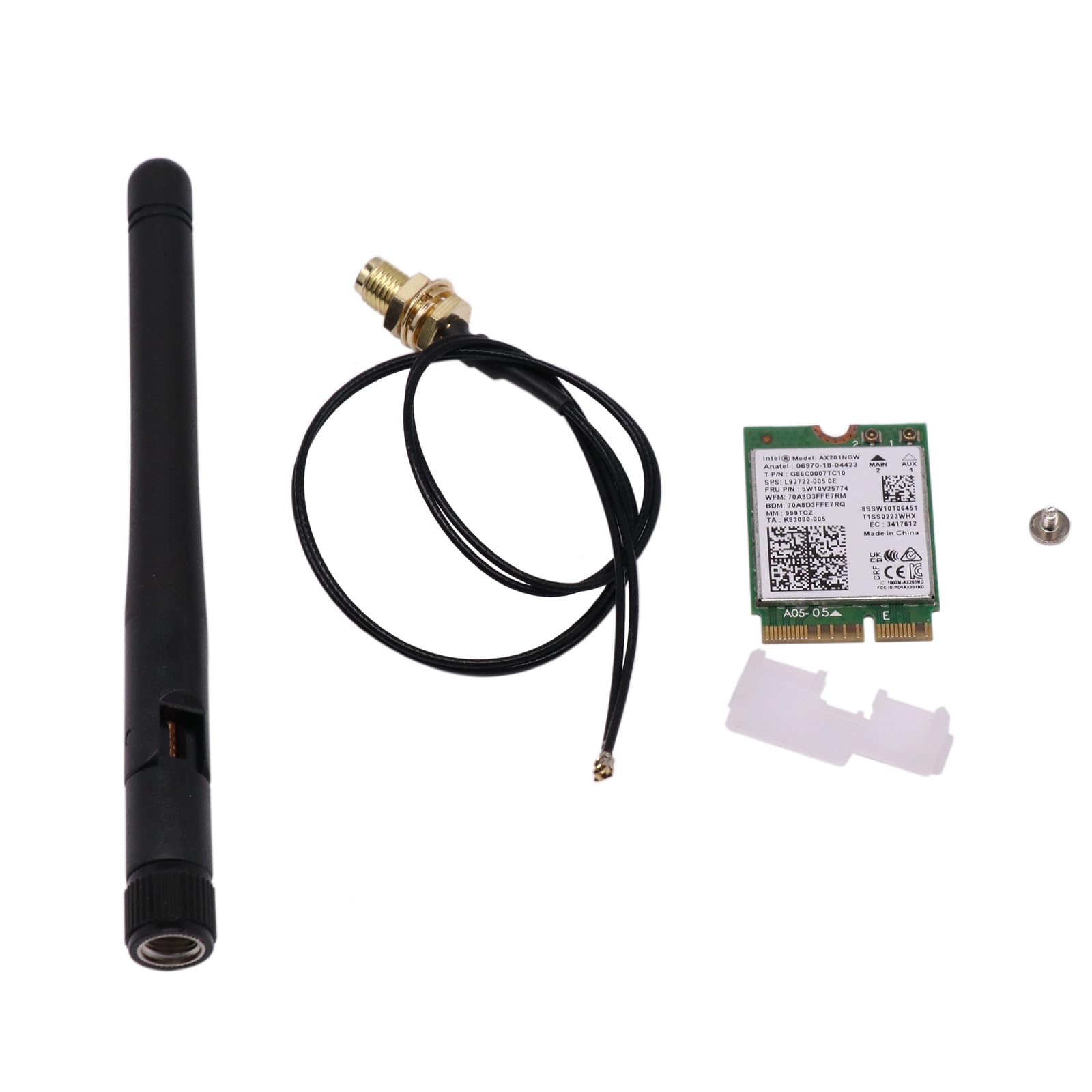 BestParts Kit de cable de antena inalámbrica para tarjeta WiFi de repuesto para HP Elite mini 600 800 G8 G9 DM AX201NGW