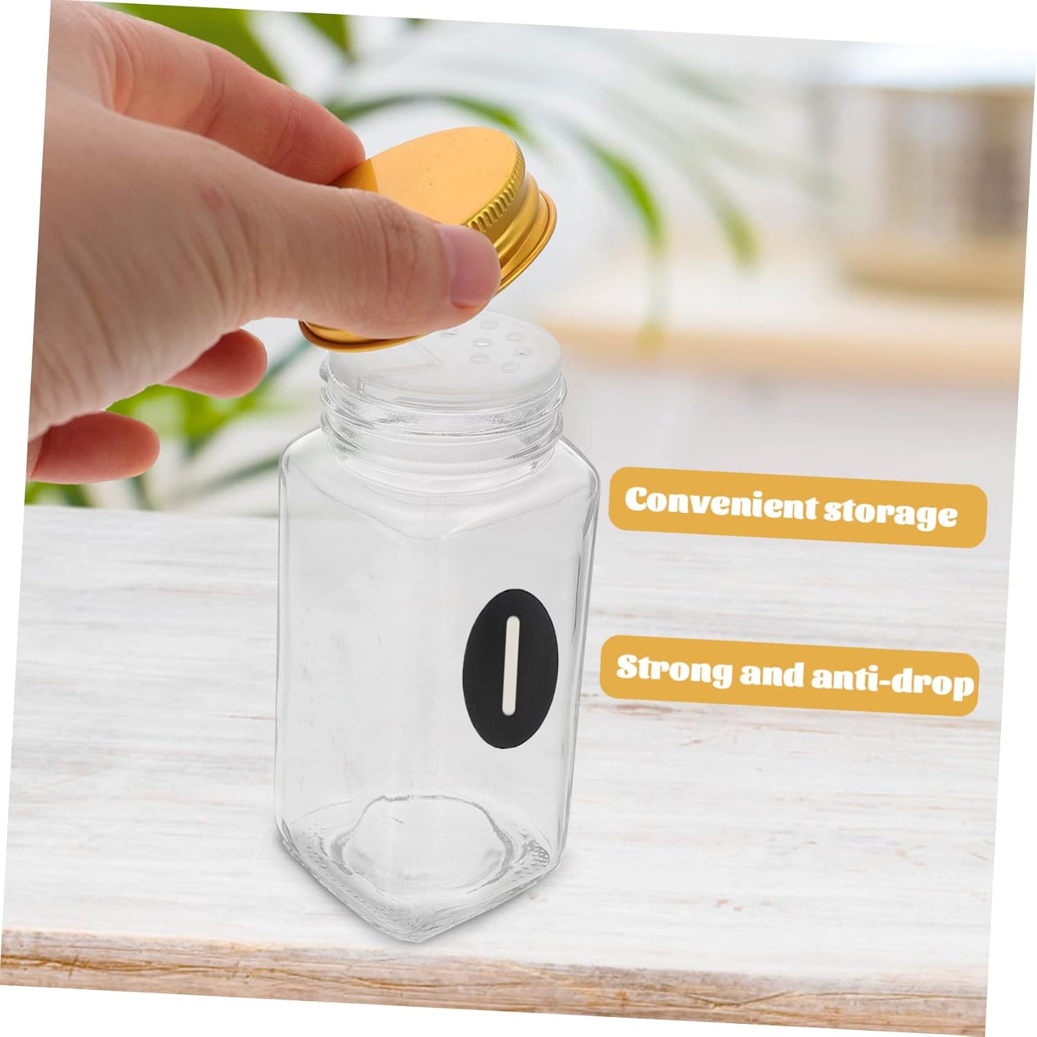 PRETYZOOM Fall Salt Pepper Set Mini Condiment Bottles Spice Jars Glass Spice Containers Salt Pepper Accessories for Kitchen