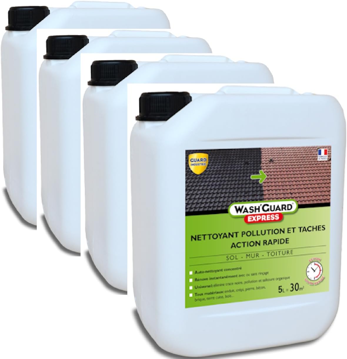 Wash'Guard Express 4x5L 20L Nettoyant extérieur désincrustant