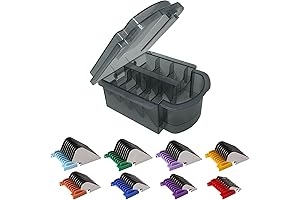 Stainless Steel Dog Grooming Attachment Guards Combs Sets Compatible with Arco,Bravura,Chromado,Figura,and Motion