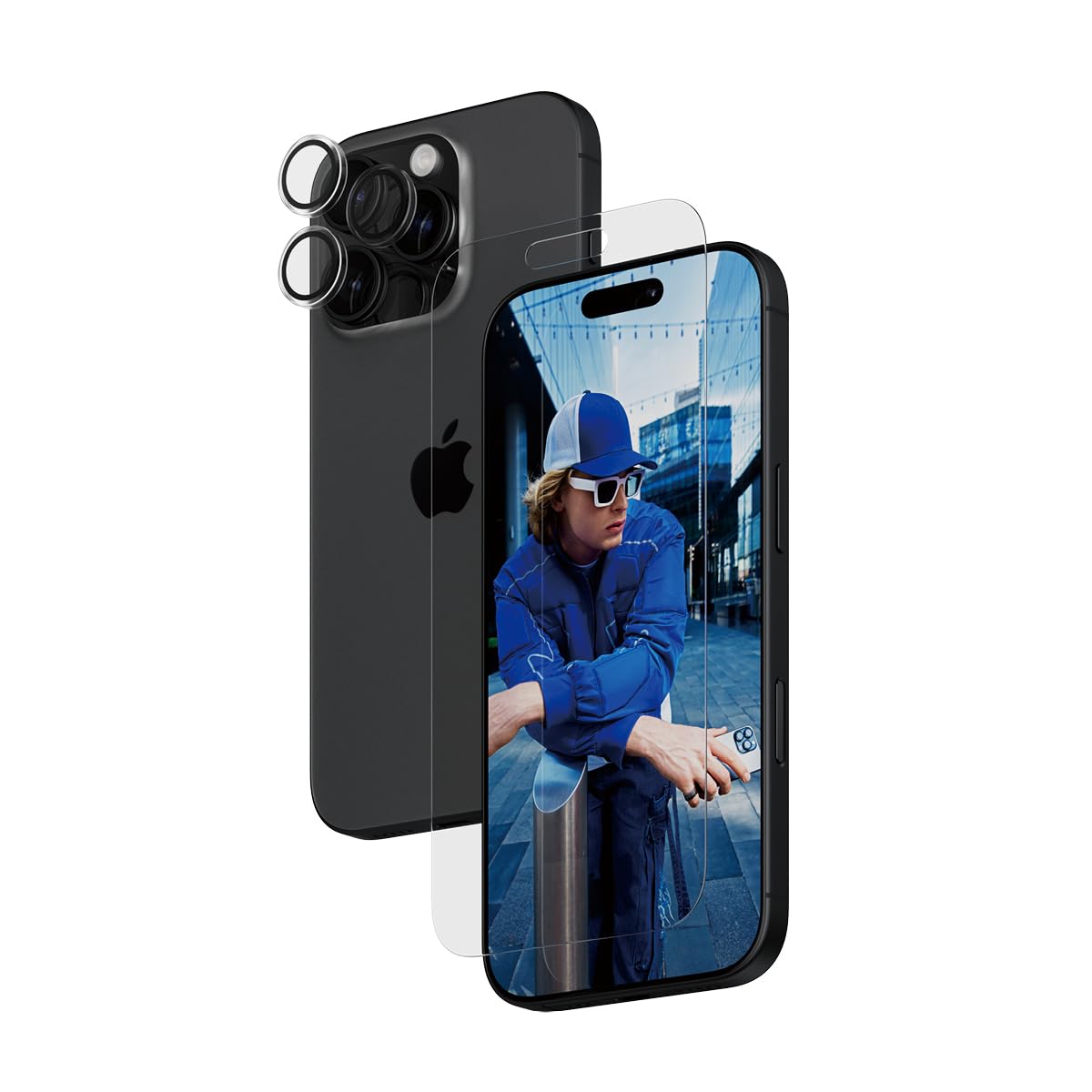 PanzerGlass 2-in-1 Essentials Bundle Suitable for Apple iPhone 16 Pro Max