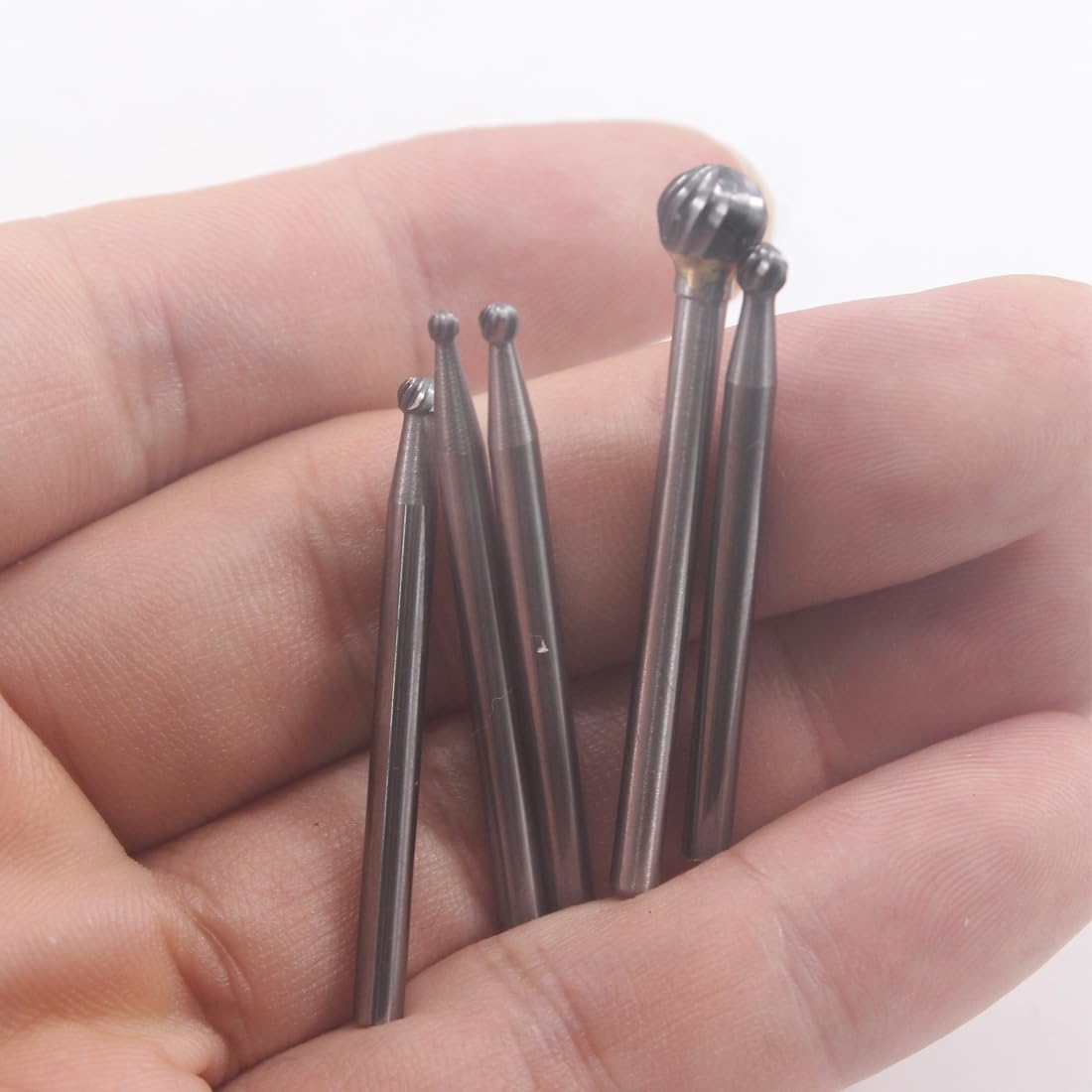 5 Pcs 1/8'' Shank Various Sizes Rotary Carbide Ball Burr (015-060) — Amazon image 5