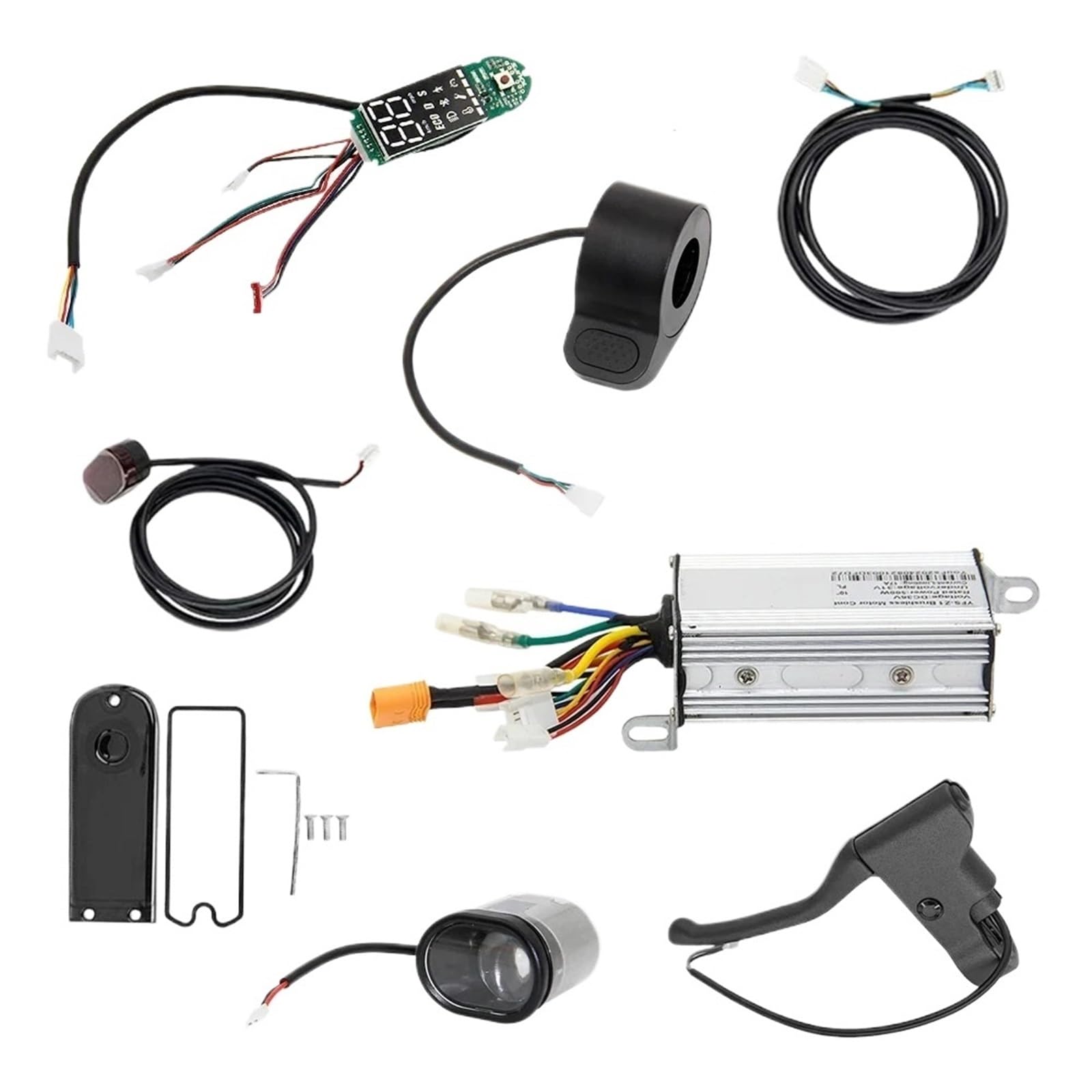 For Patinete eléctrico de 10 Pulgadas, 36V, 500W, 17A, Controlador MAX Inteligente, Tablero de visualización, módulo Bluetooth, Kit de Repuesto