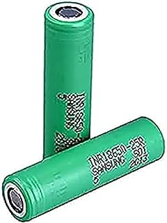 2Pc Rechar Battery 3.7V for Original 25r 2500mAh Power Battery Inr-25r Electronic Battery for LED Flashlight Torch,Headlamp, Doorbells, RC Cars