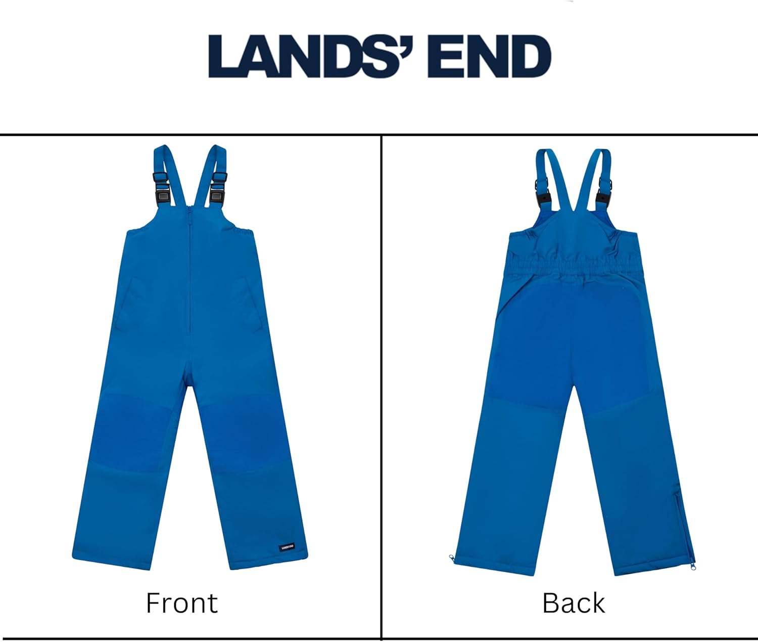 Lands' End Boys Squall Waterproof Iron Knee Bib Snow Pants - Image 3