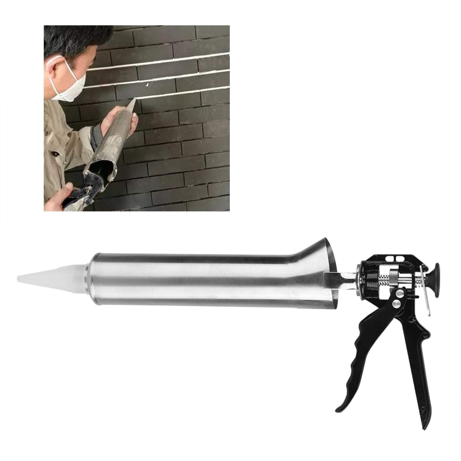 banapoy Caulking Gun, Labor Saving Mortar Grouting Gun, Time Saving Handheld for Cement Grouting Tile Caulking Cement Caulking Sprayer Mortar Grouting Supplies