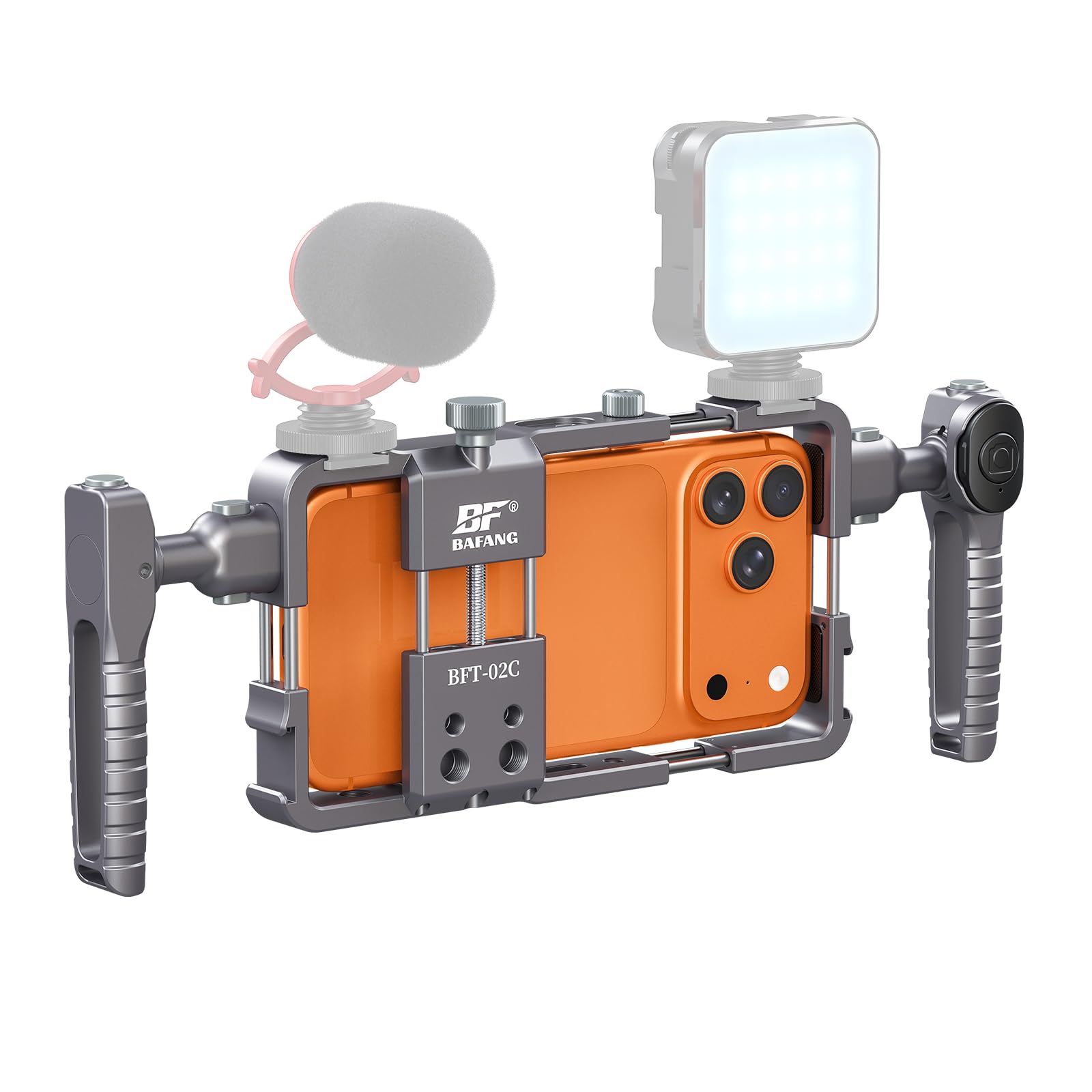 Cage universelle pour téléphone, kit vidéo pour smartphone avec poignées, kit vidéo mobile tout-en-un, kit de montage vidéo universel à libération rapide, kit de montage vidéo universel pour téléphone