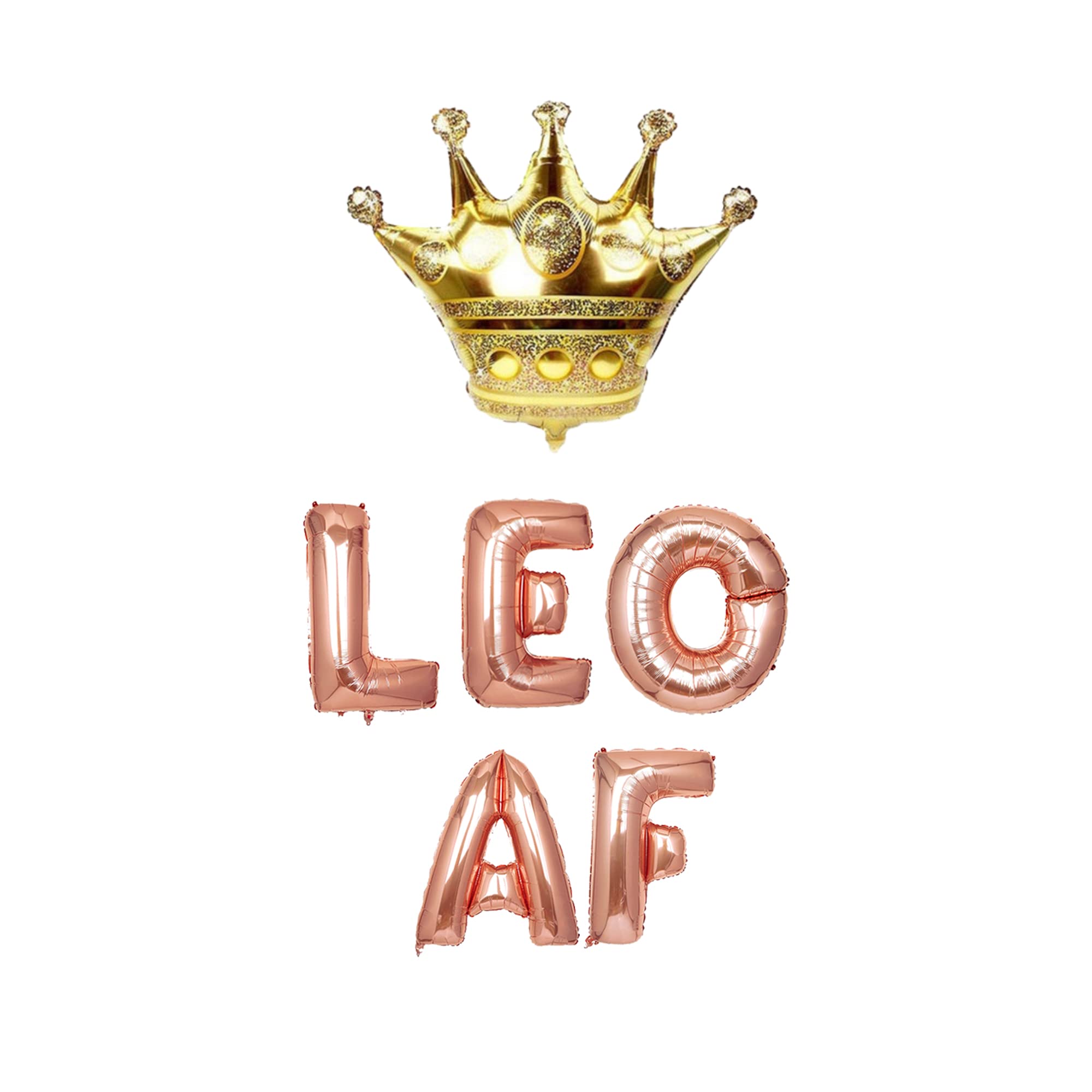 Leo AF Banner & Balloon - Zodiac Birthday Decorations For 21st 25th 30th Parties