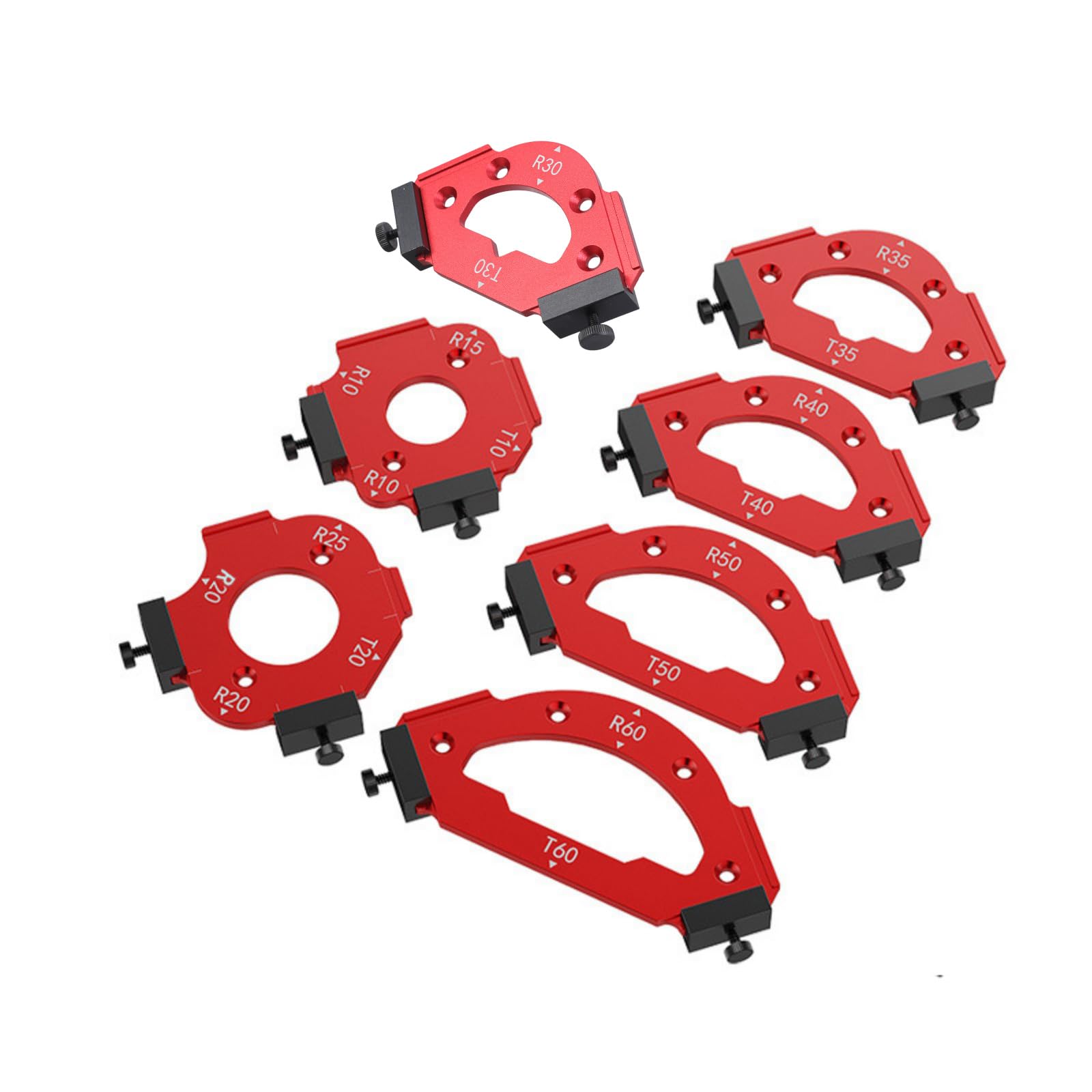 Woodworking Round Corner Templates R20 / R30 / R35 Woodworking Inside Outside Corner Large Arcs Mold Round Positioning Mold