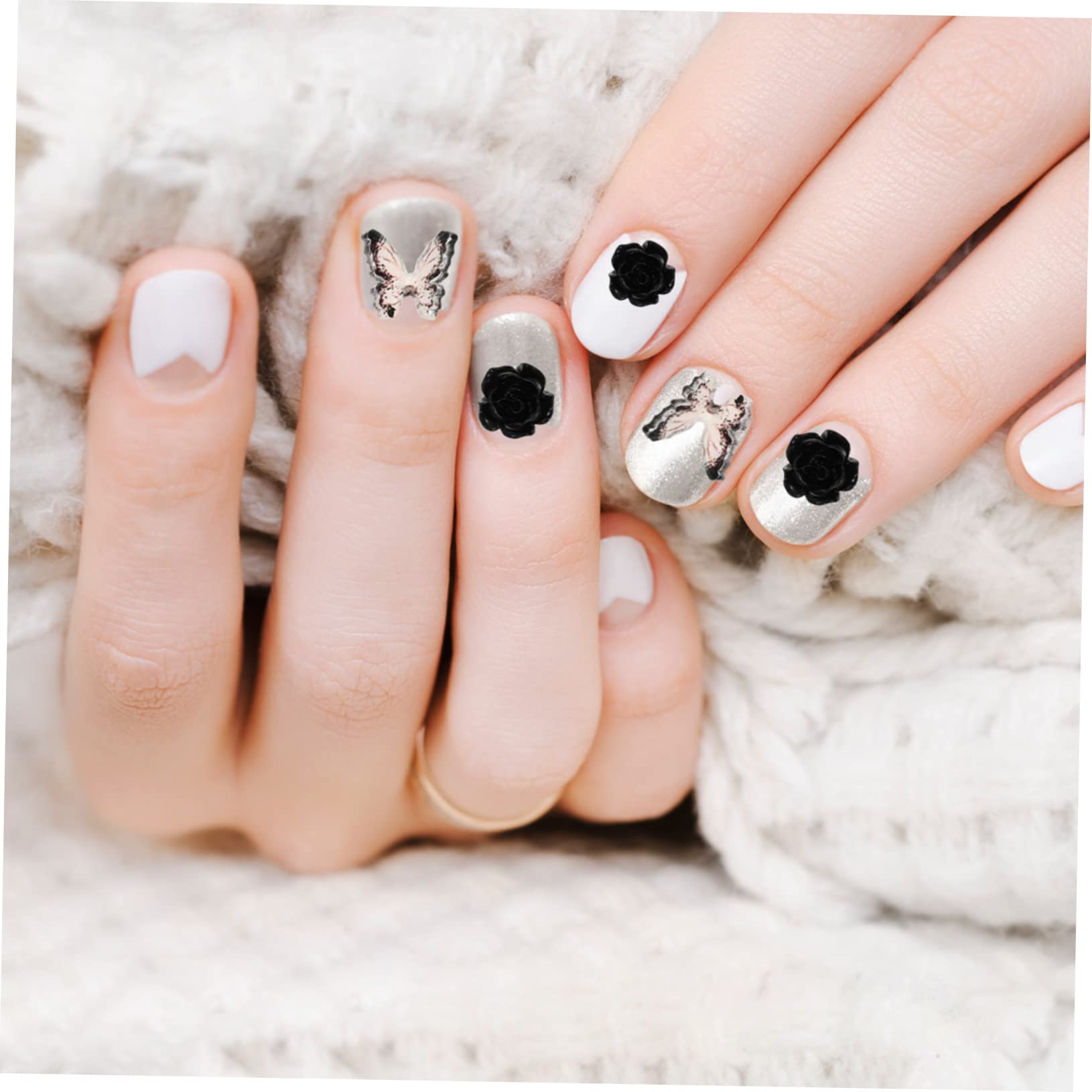 WOONEKY Charms Per Unghie Decorazioni Nail Art Nail Jewels Unghie Dark Per Occasione