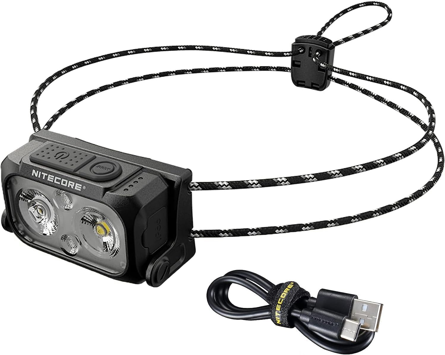 NiteCore NC-NU21-B NU21 Headlamp Rechargeable 360lm USB-C Red Light