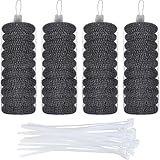 Hotop 40 Pack Lint Traps with 40 Pack Nylon Cable Ties for Washing Machine