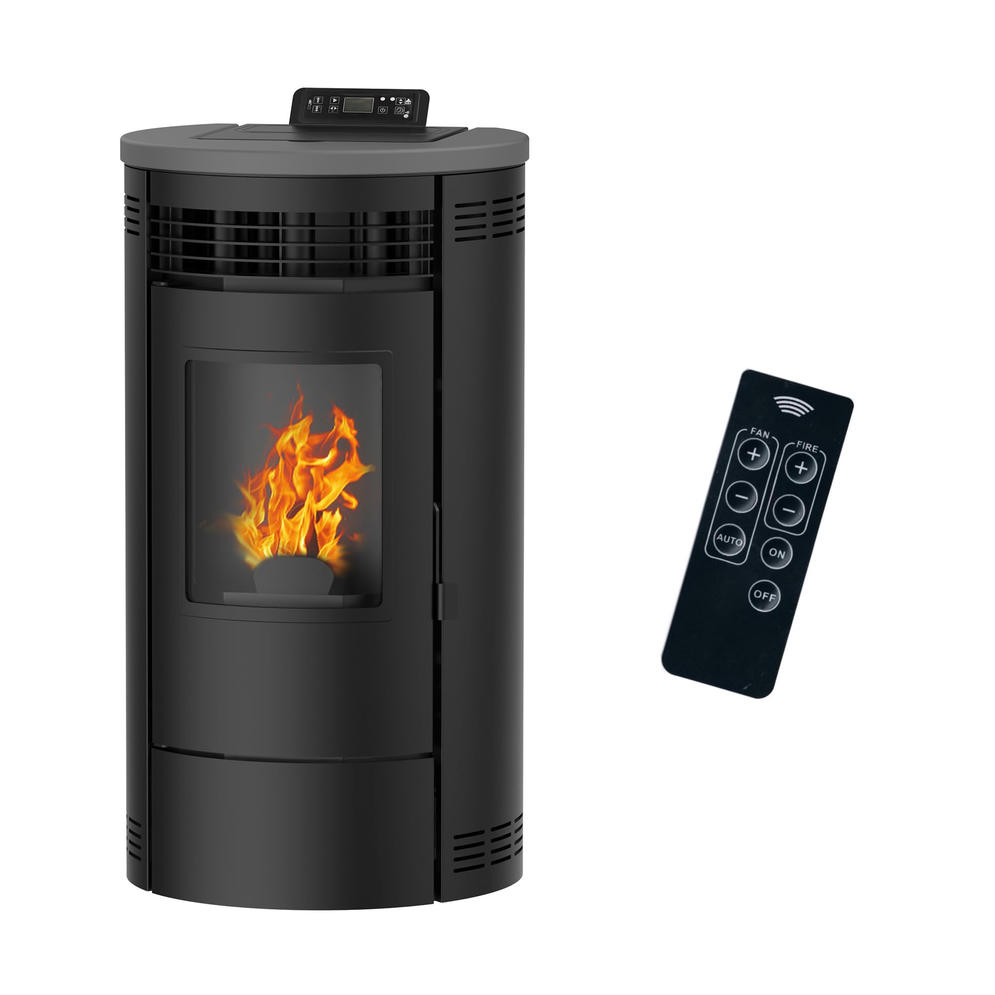Poêle à granulés Air Flavia 9,​5 kW Noir Sannover