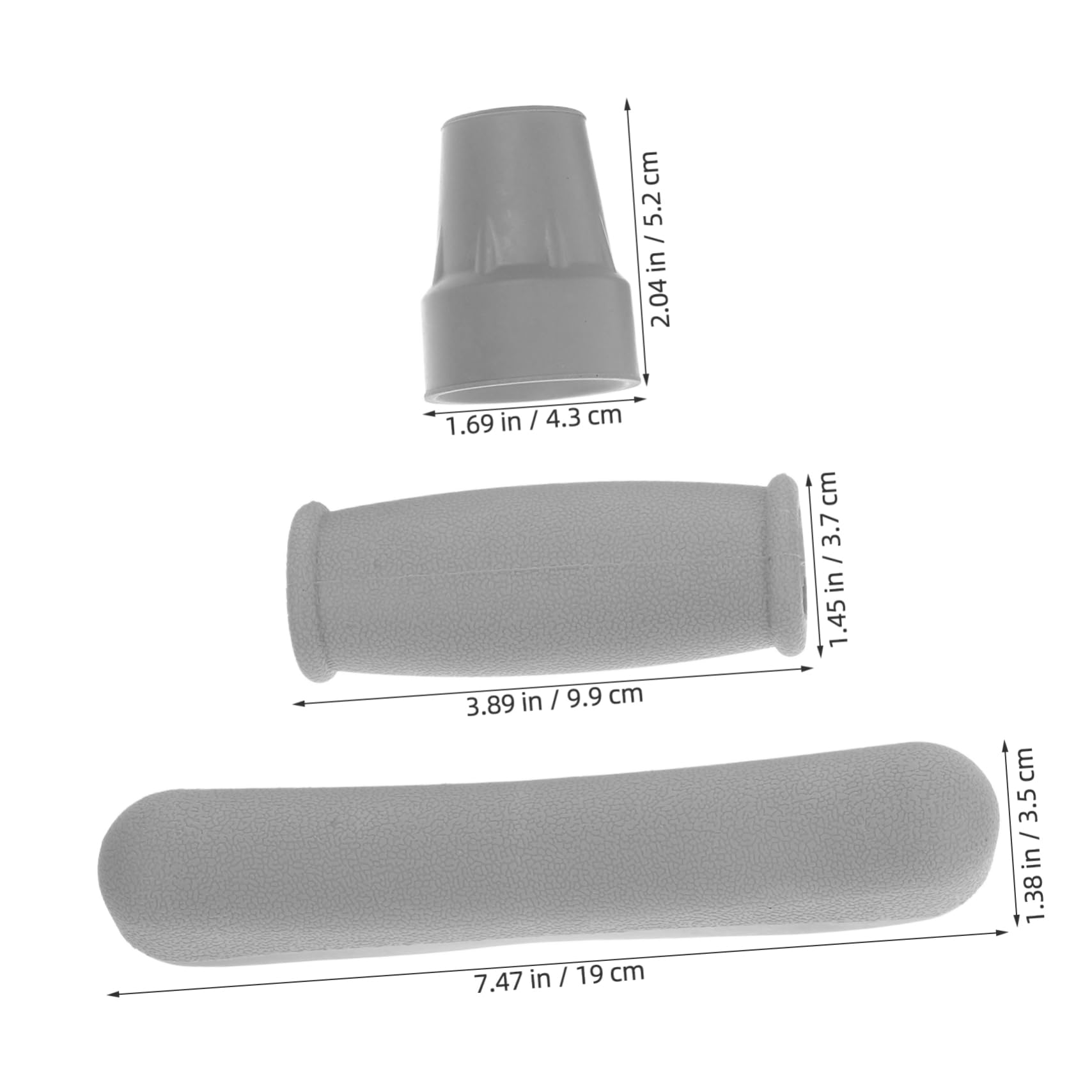 FOMIYES 6 Pack Underarm Crutch Accessories Arm Pads for Crutches Walker Pads Handle Cushion Grip Handle Non- Universal Fit