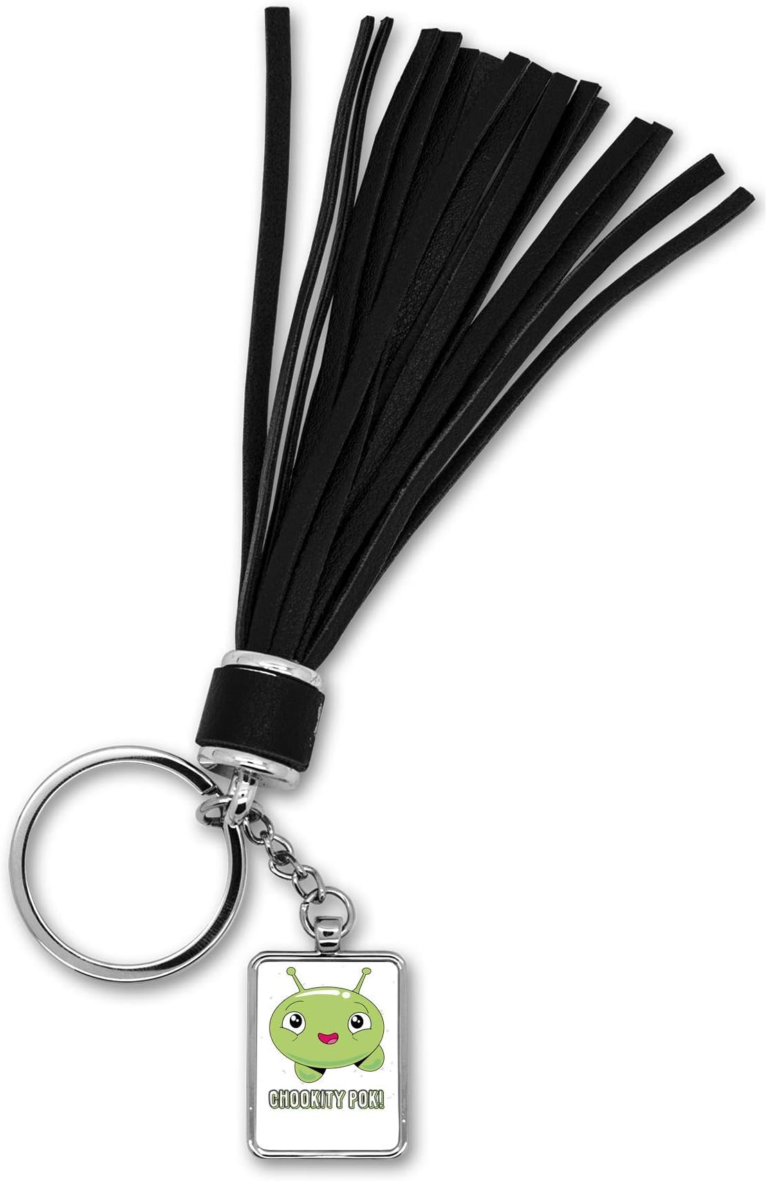 Mooncake Chookity Pok Keyring Leather Fringes