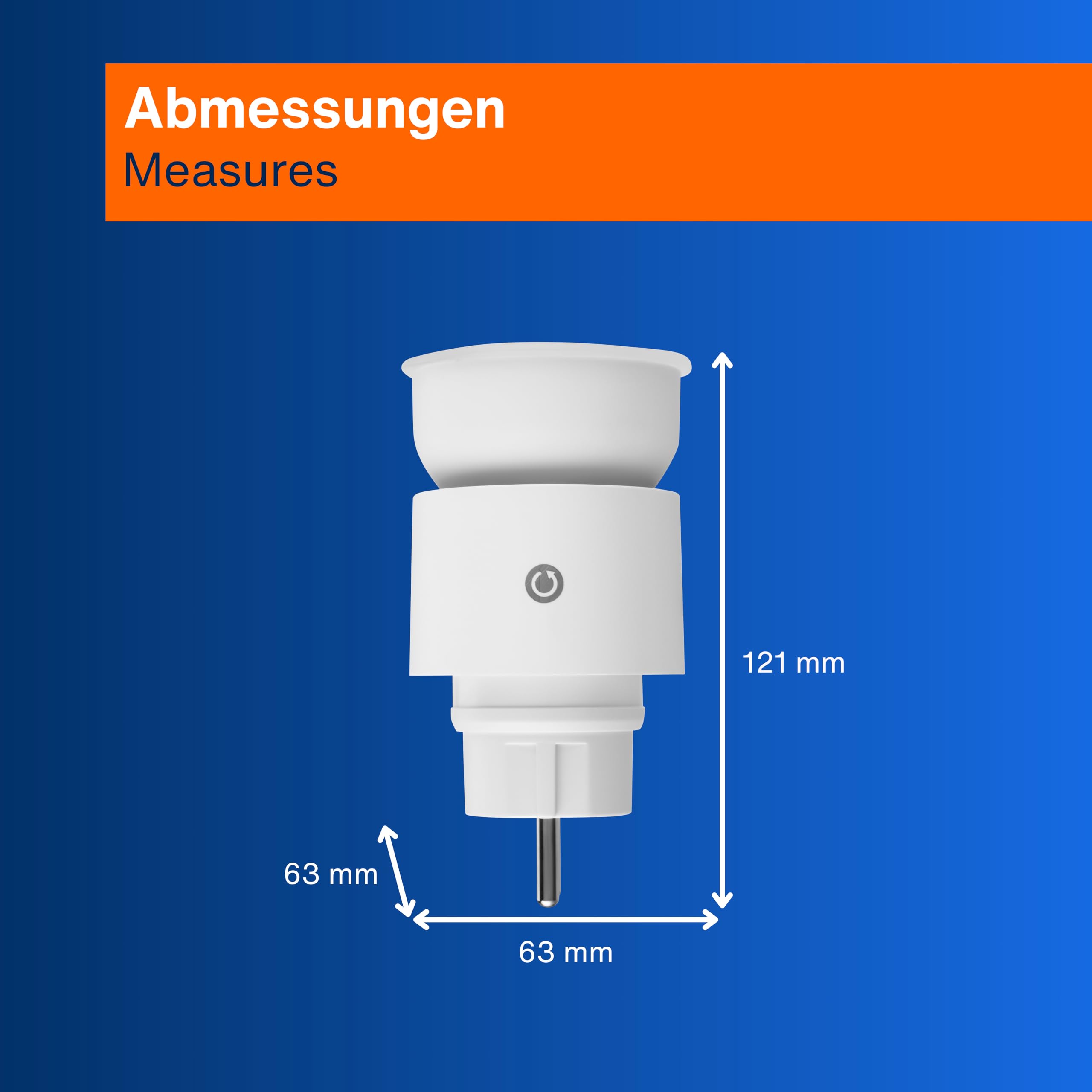 REV Lampa z gniazdkiem elektrycznym, 4-stopniowe ściemnianie, 10 W, 850 lm, 3000 K, lampa wtykowa do wtyku do gniazd, przedłużacz i gniazda wielokrotne, biała