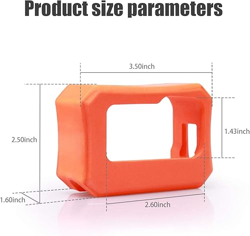 Miniatura 4 de Floaty para GoPro Hero 11  Hero10  Hero 9 - Funda de carcasa flotante para cámara accesorio flotante anti-tinta, color naranja