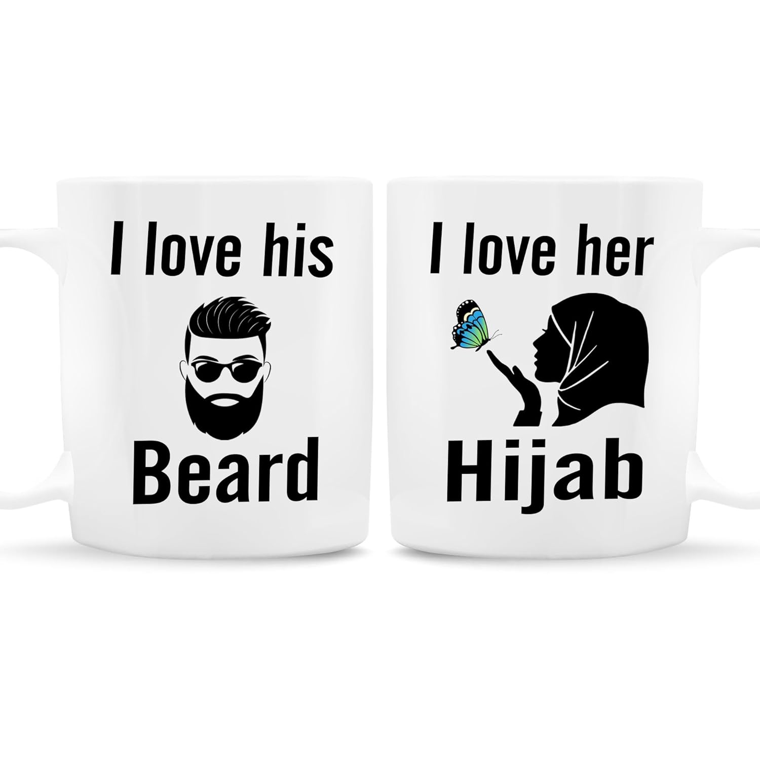 I love his Beard and I love her Hijab printed Islamic