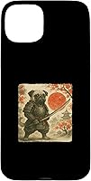 Vista 9 de Pug Samurai Japanese Warrior Costume Sumi-e Art Funny Case for iPhone 16