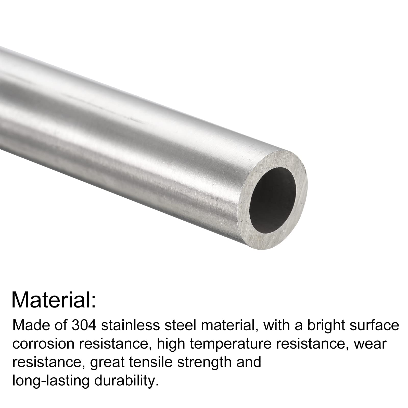 Tube Acier Inoxydable 304 Sans Soudure - 32mm X 2mm - Longueur 500mm - Pour Bricolage, Décoration, Mécanique