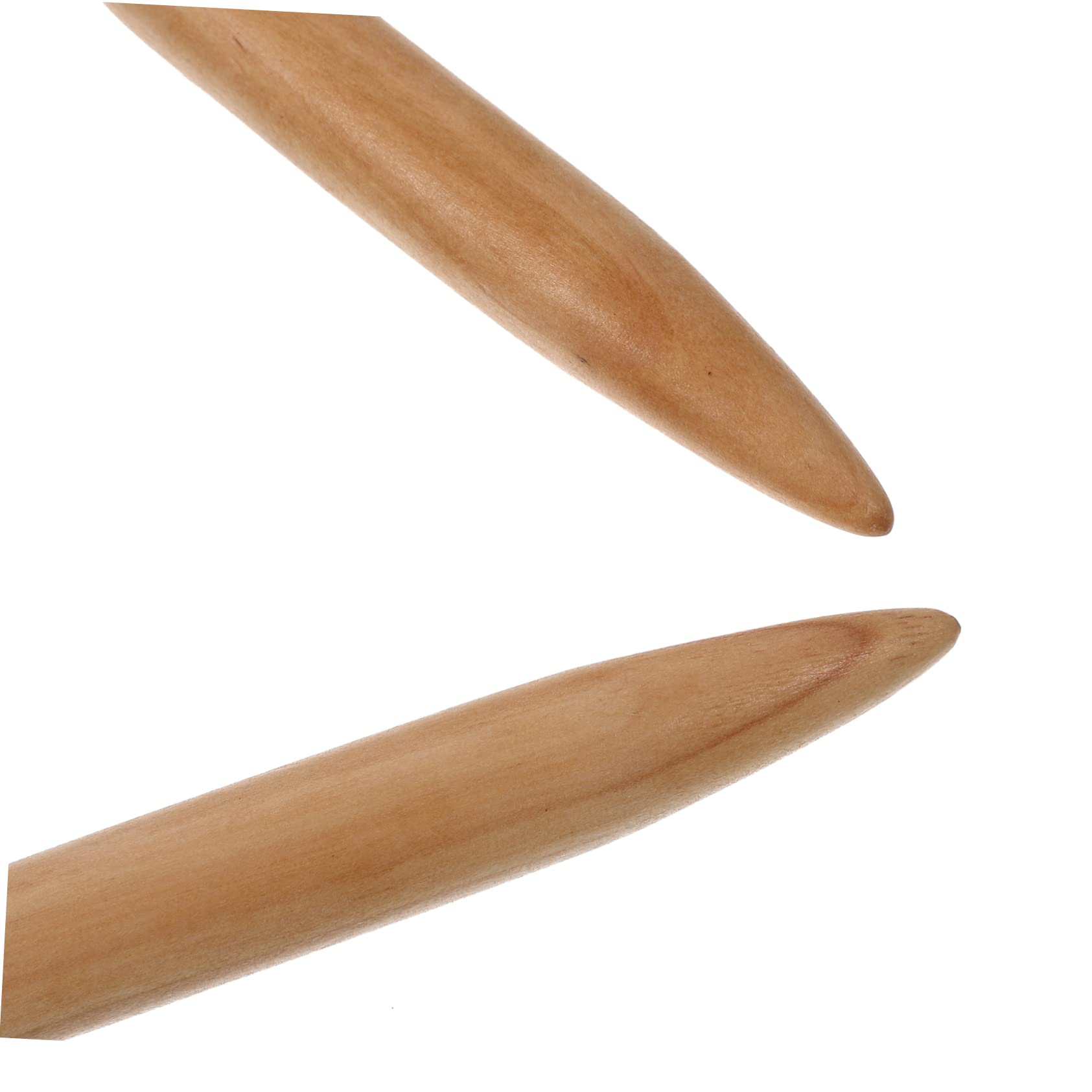 SHINEOFI 4piezas Agujas De Tejer Circulares De Madera Para Mano Agujas Para Bufandas Suéteres y Accesorios De Versátil y Ligera