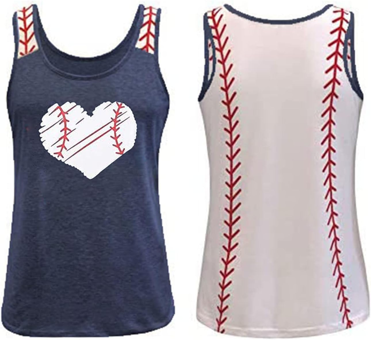 Baseball Mom Tank Tops Baseball Mama T Shirt Rub Some Dirt On It Vest Baseball Love Graphic Sleeveless Tee - Image 2