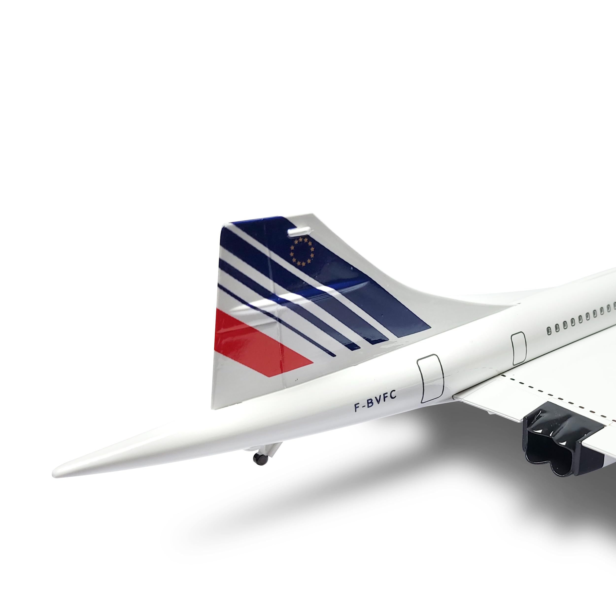 1/125 Échelle Concorde Modèle d'avion Supersonique Avion Miniature Air pour France Métal Moulé sous Pression Modèle d'avion Kit pour Adulte