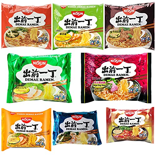 Nissin Demae Instant Noodles Ramen 8 PAQUETES...