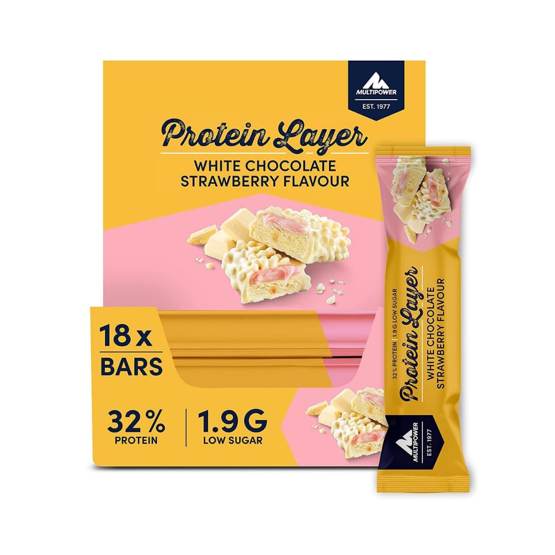 Multipower Protein Layer Beyaz Çikolata Çilek