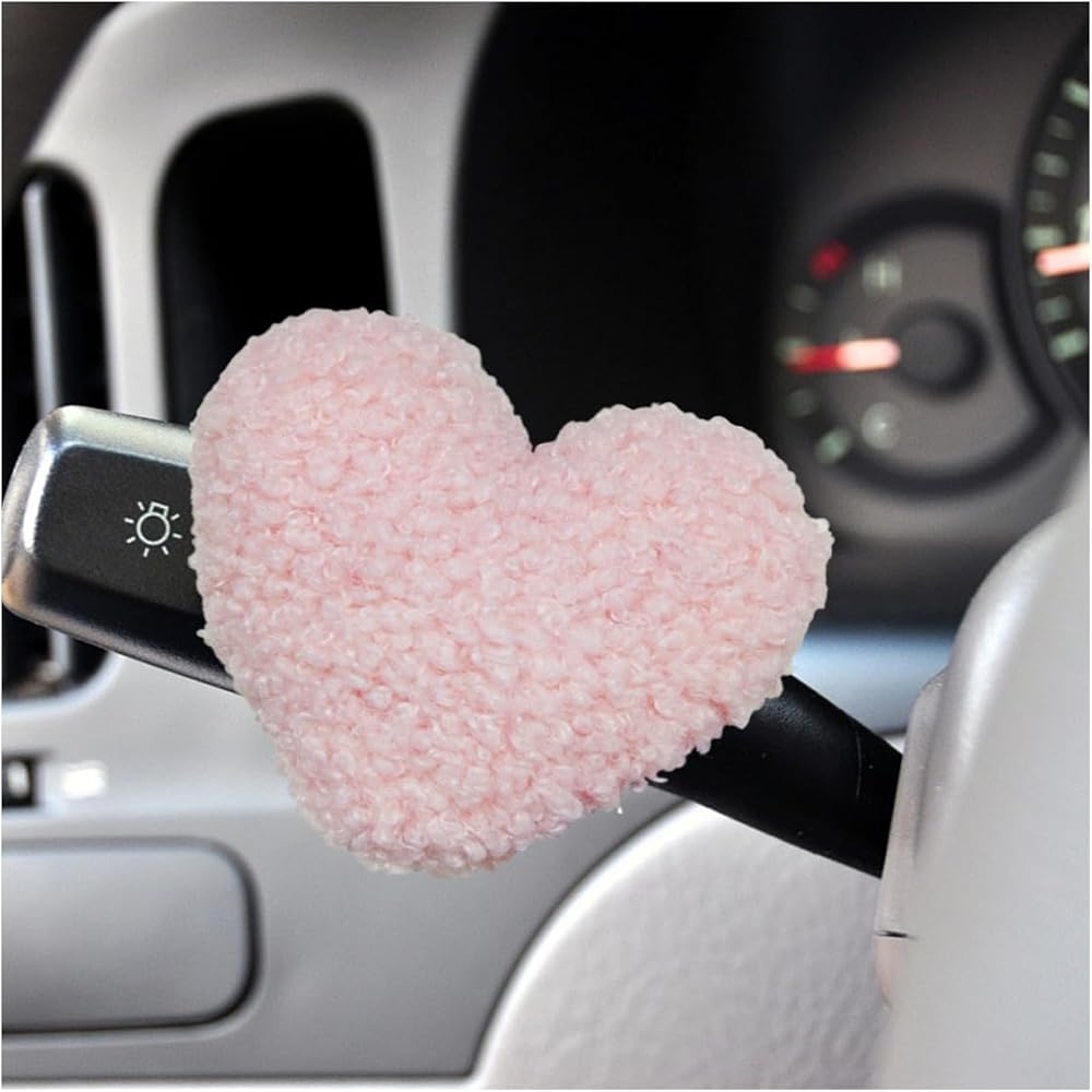 Cute Heart Car Wiper Shift Handle Decoration (Pink) — 사진 1