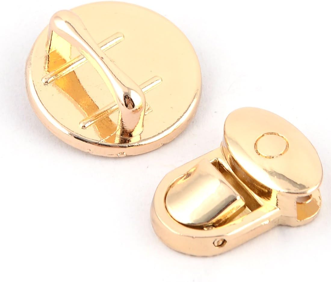 Ruilogod Metal Round Shaped Handbag Clothing Backpack Mini Removable Lock Gold Tone (id: 807 1d8 054 d46 756 image 2
