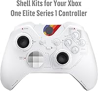 Vista 7 de VANPARK Customized Replacement Housing Shell Set, Full Set Front Case Cover and Backplate for Xbox One Elite 1st Version Wireless Controller