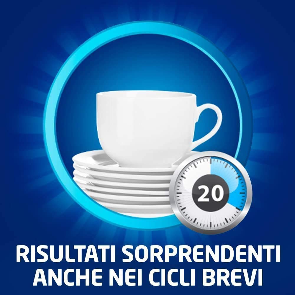 Finish Powergel, Gel Detersivo per Lavastoviglie Liquido,168 Lavaggi, 4 confezioni da 42 Lavaggi, Antiodore, Multiazione