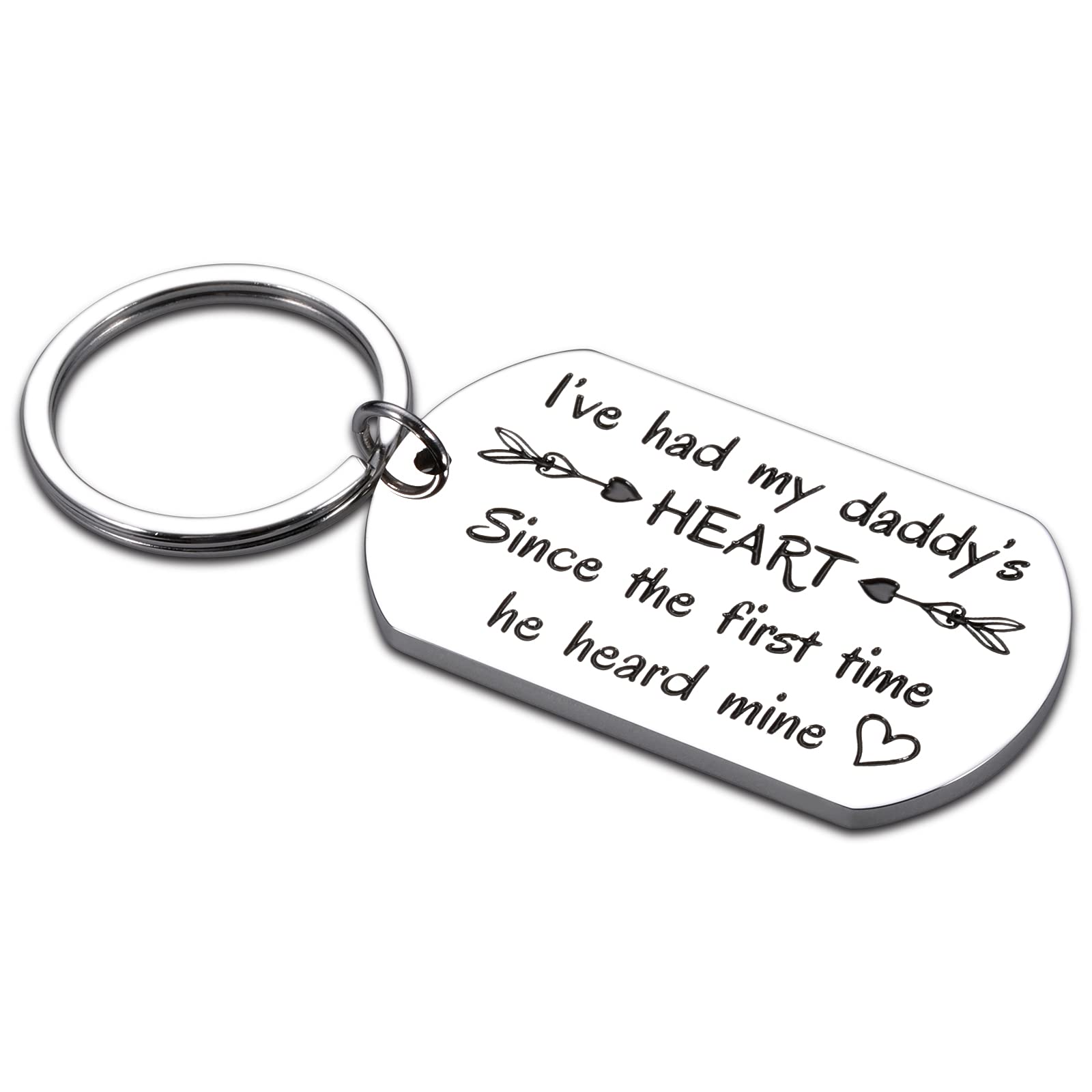 Dad Gifts Keychain from Daughter Son New Dad Daddy to Be Gifts for Men Birthday Christmas Father’s Day Valentine Gifts New Father Mother Soon to Be First Time Dads Moms Gifts from New Mommy