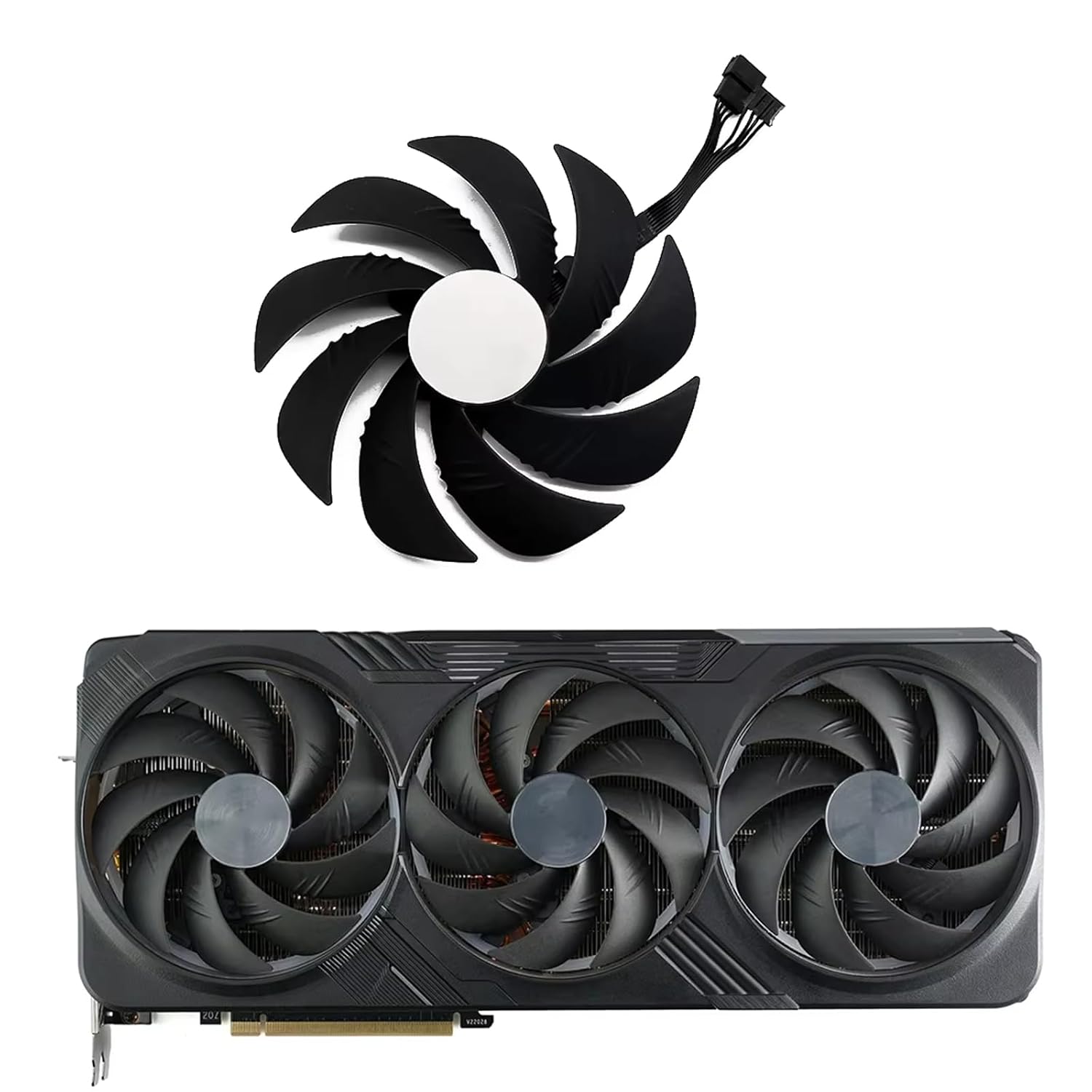 106MM DC 12V 0.65A 4Pin PLD10020S12H Graphics Card Fan for Gigabyte GeForce RTX 4090 4080 4080S Gaming OC GPU Cooling Fan (3PCS)