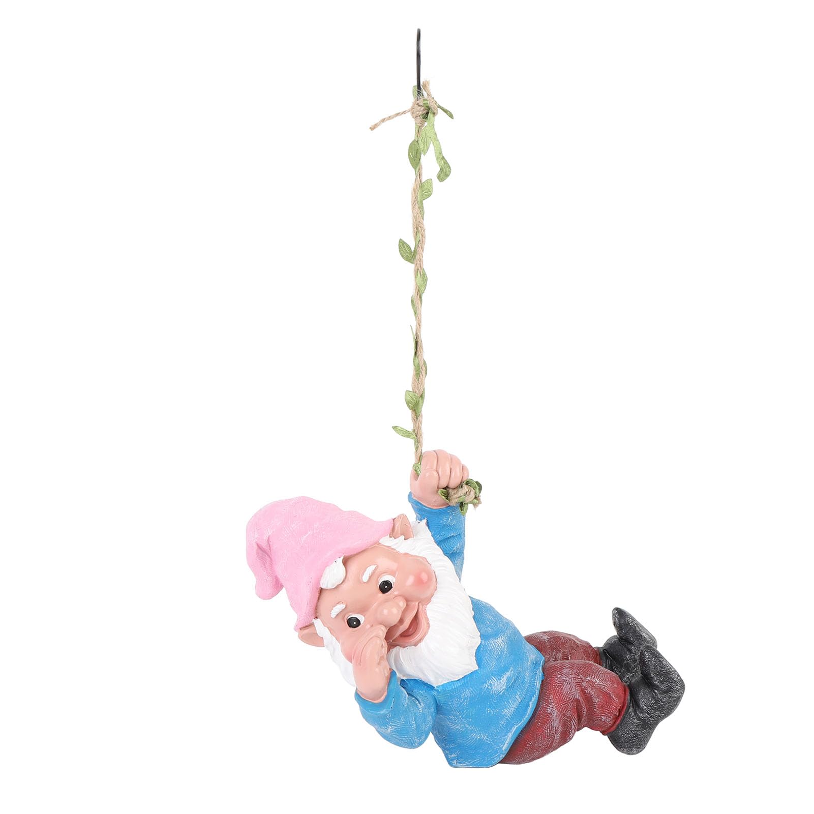 Irfora Sculpture de GNOME Vive Suspendue, Figurine de GNOME Amusante pour Jardin Extérieur, Idéale pour Porche, Matériau en Résine qualité Supérieure (Bleue)