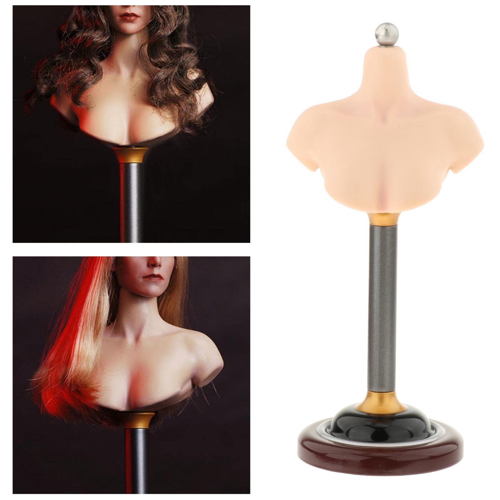 人形バストスタンド ヘッドスカルプトスタンド スカルプトスタンド PVC Amazon | 1/6男性女性バストスタンドヘッドフィギュアモデルハーフ