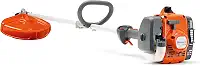 Husqvarna Aparador de grama 122LK, cortador de gás de 2 ciclos de 22 cc, eixo reto de 43 cm com cabeça T25, 967628201