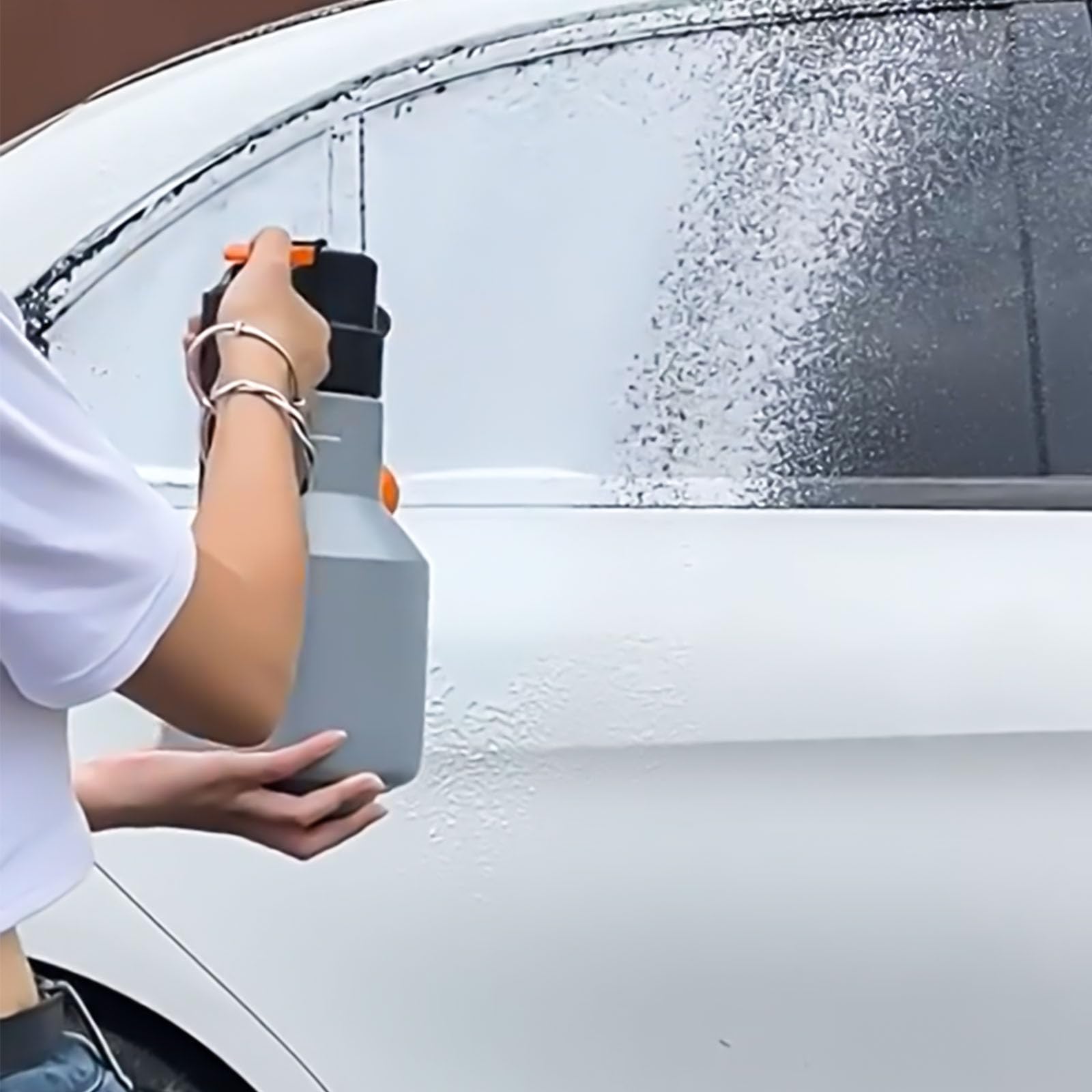 Autowaschpumpen Schaumsprüher Tragbarer Elektrischer Druckschaumsprüher Auto Schneeschaumlanzen Wassersprüher